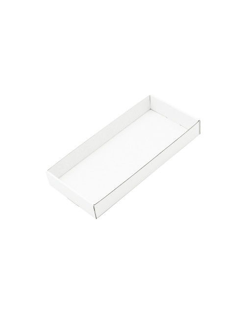 White Wide Tray for Packing Gift Sets, Length of 23 cm