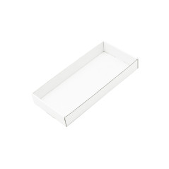 White Wide Tray for Packing Gift Sets, Length of 23 cm