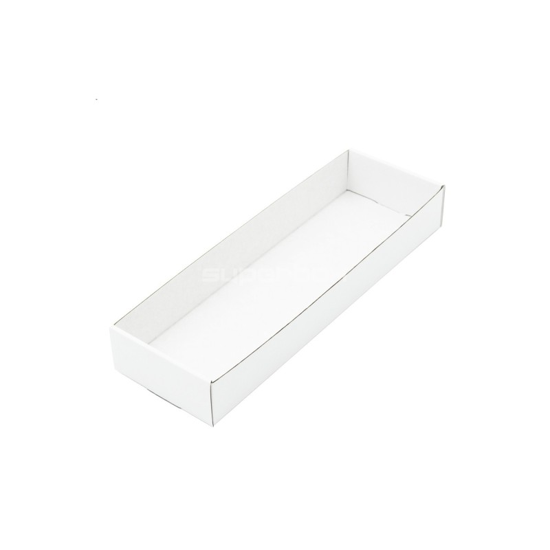 White Long Tray for Packing Gifts, 26.5 cm Long