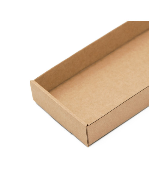 Brown Narrow Tray for Packing Gift Sets, Length of 23 cm