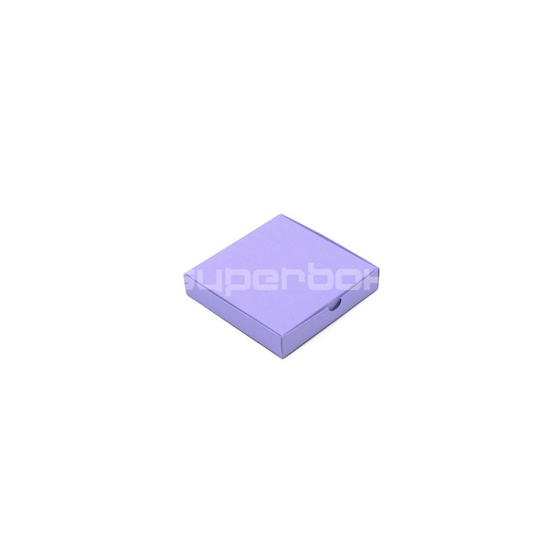 Lilac Square Box with Recessed Cardboard Lid