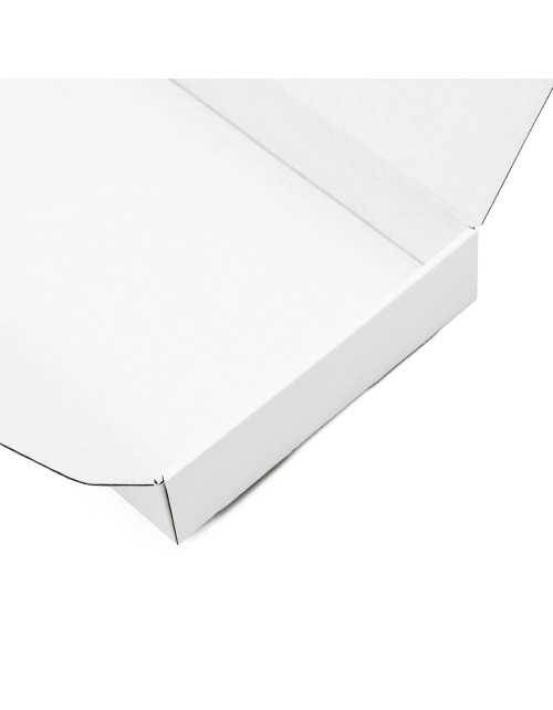 White Oblong Box with Ribbon Closure