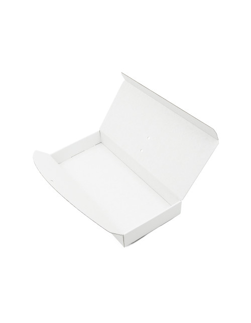 White Oblong Box with Ribbon Closure