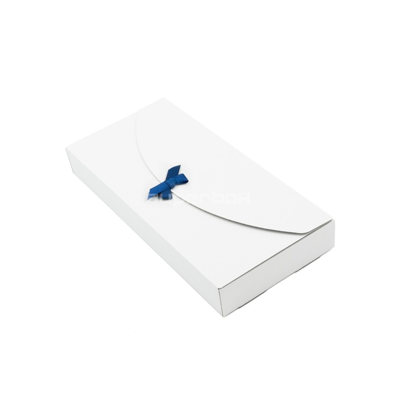 White Oblong Box with Ribbon