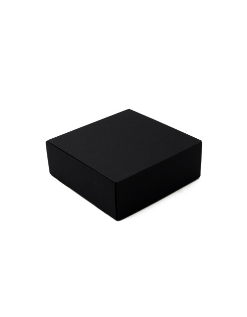 Kvadratinė juoda 6 cm gylio greitai sulankstoma dėžutė