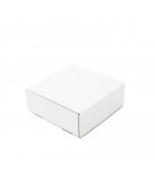 Kvadratinė balta 6 cm gylio greitai sulankstoma dėžutė