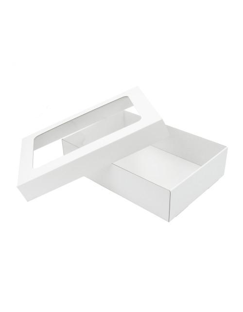 Multipurpose Black Base-Lid Gift Box with Clear Window