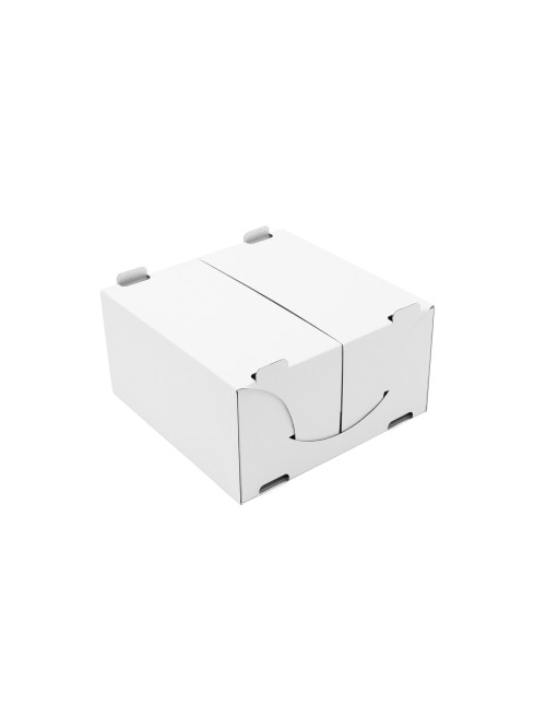 White Folding Cake Box Made of Cardboard