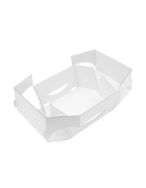 White Folding Cake Box Made of Cardboard