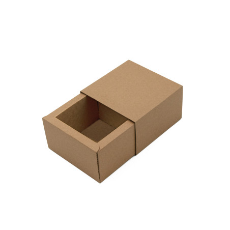 Brown Box with a Sleeve for Packing One Jar