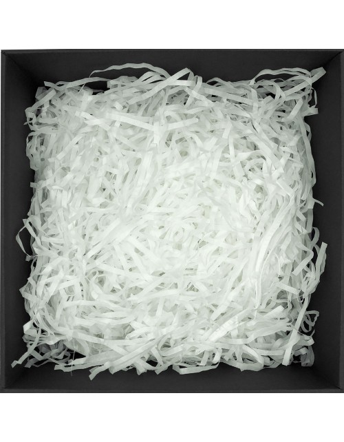 Baltos dekoratyvinės popieriaus drožlės, 1 kg