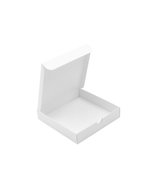 White Square Box with Recessed Cardboard Lid