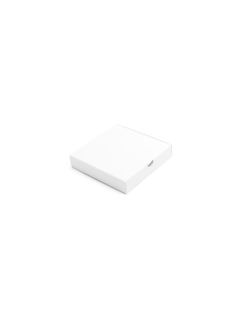 White Square Box with Recessed Cardboard Lid