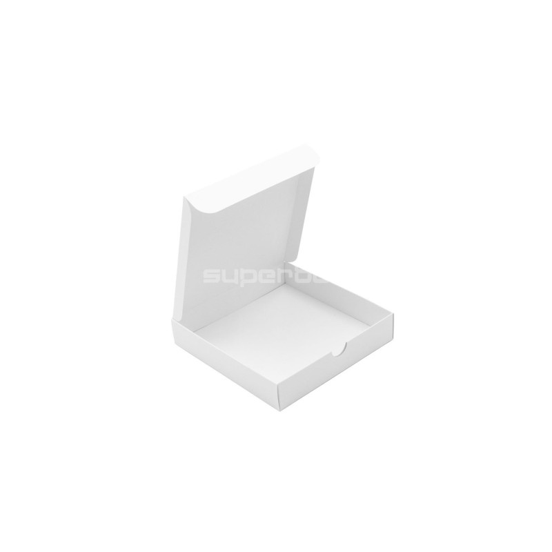 White Square Box with Recessed Cardboard Lid