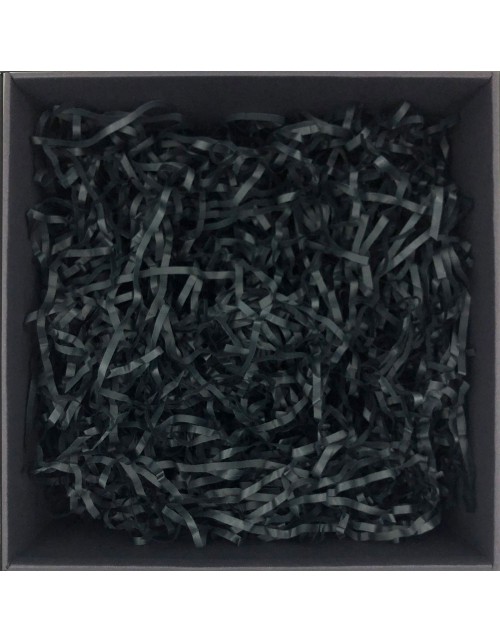 Juodos dekoratyvinės popieriaus drožlės, 1 kg