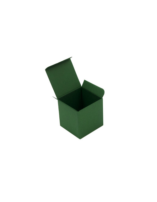 Žalia dėžutė - kubiukas suvenyrams pakuoti