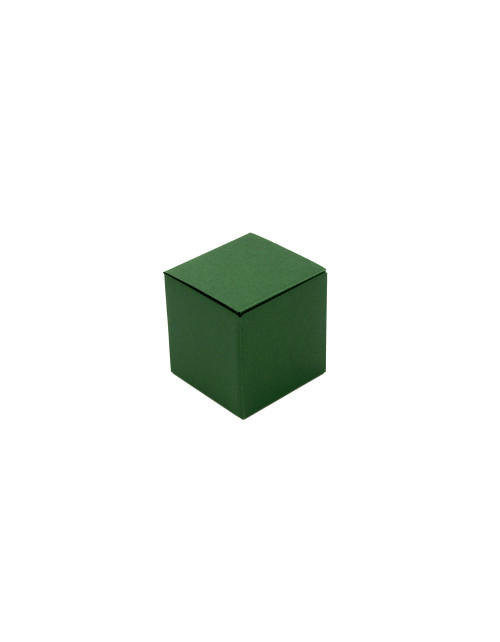 Žalia dėžutė - kubiukas suvenyrams pakuoti