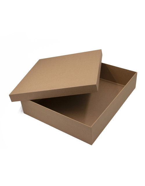 Very Large Nice Brown Square Gift Box with Lid