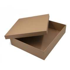 Very Large Nice Brown Square Gift Box with Lid