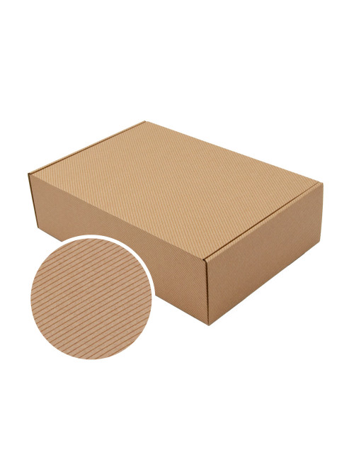 Ruda A4 formato dėžutė su linijų raštu
