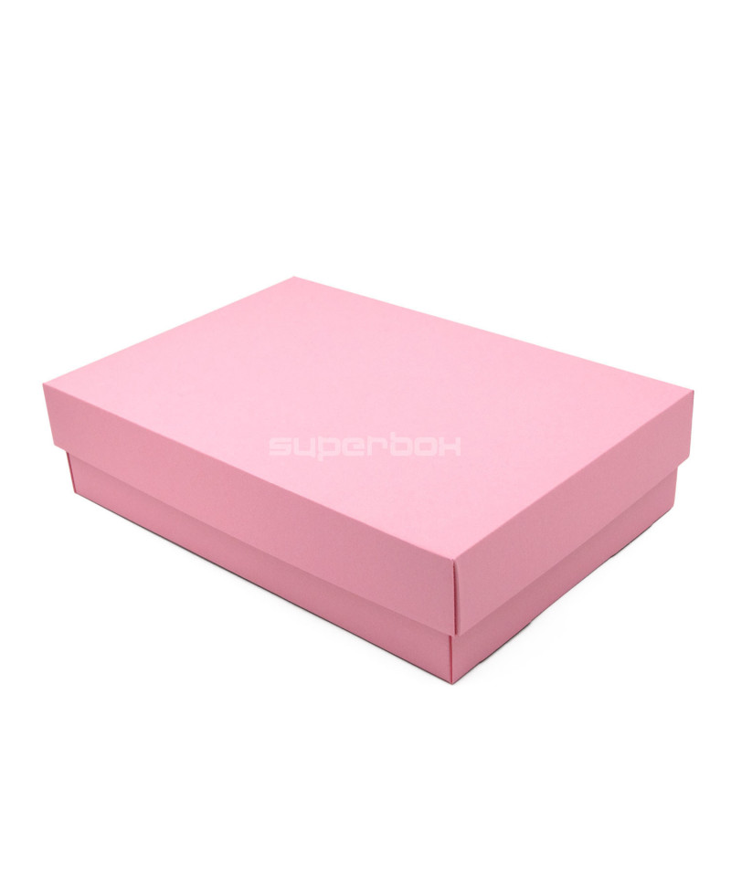 Multipurpose Pink Base-Lid Gift Box of 8,5 cm Depth