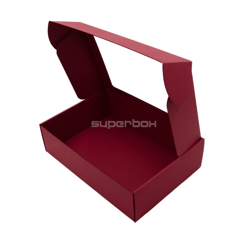 Cherry Red A4 Size Gift Box with Window