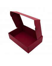 Cherry Red A4 Size Gift Box with Window