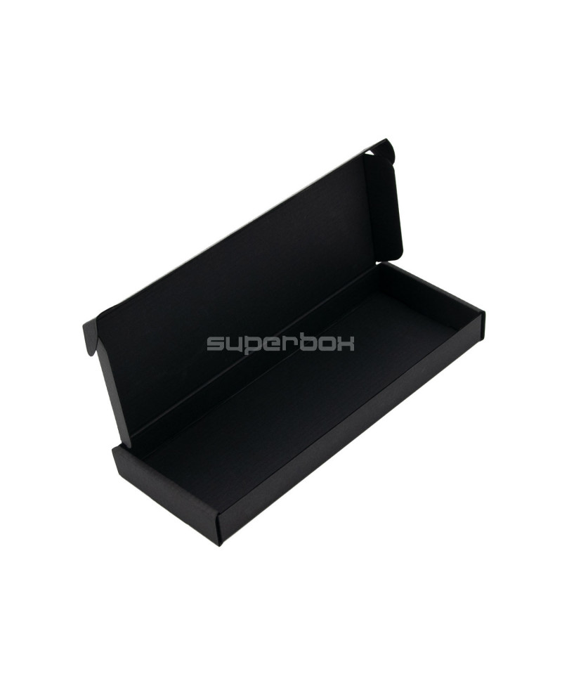 Low Height Oblong Black Box for Chocolate