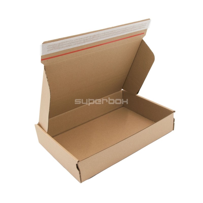 Popular A4 size E-commerce Box With tear-off Adhesive Tape