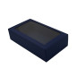 Navy Blue Gift Box with Clear Window