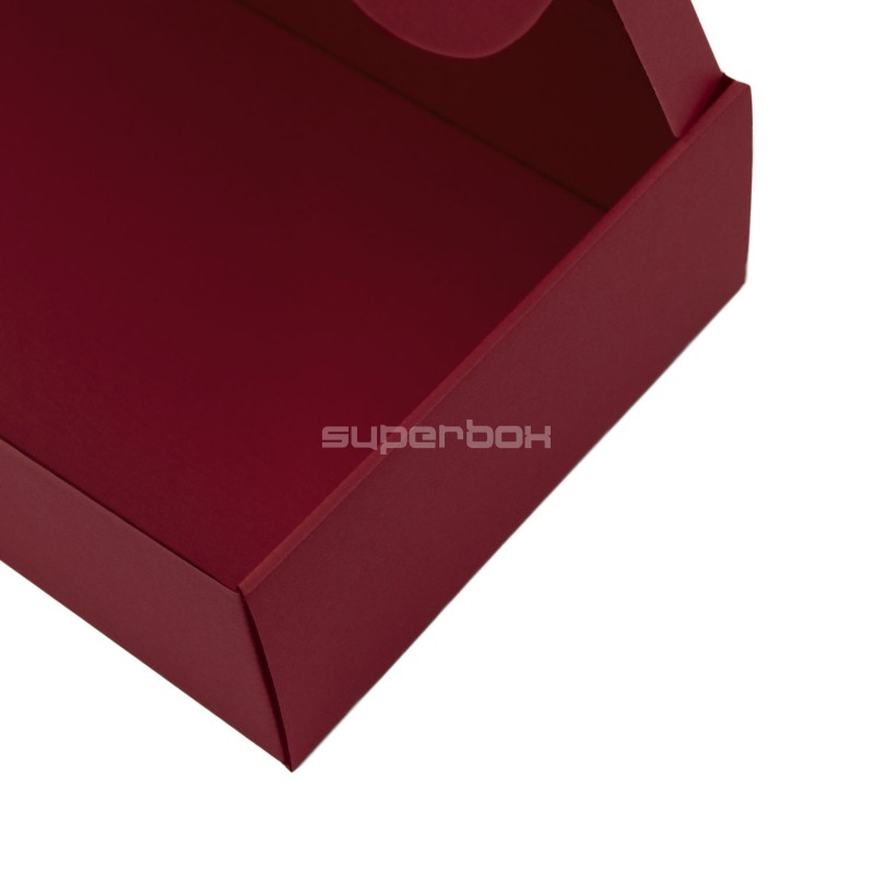 Extended Cherry Red Gift Box for Bottle