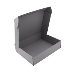 Grey Gift Box with Clear Window