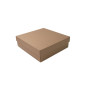 Large Brown Square Gift Box of Height 10 cm