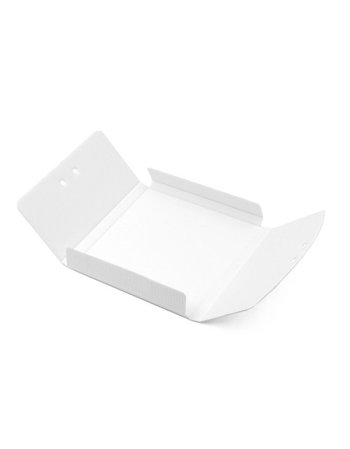 White Open Flute Box For Packing Jewelry, Height of 80 mm