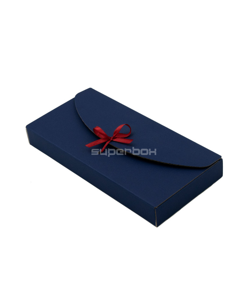 Blue Ribbon Closure Envelope for Packing Greeting Card and Money