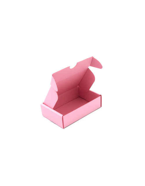 Rožinė maža dėžutė smulkių daiktų pakavimui