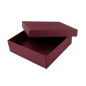 Large Wine Red Square Gift Box of Height 10 cm