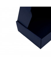 Mėlyna A5 formato dėžutė gurmaniškiems užkandžiams