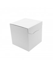 Didelė balta kvadratinė dėžė be langelio verslo dovanoms