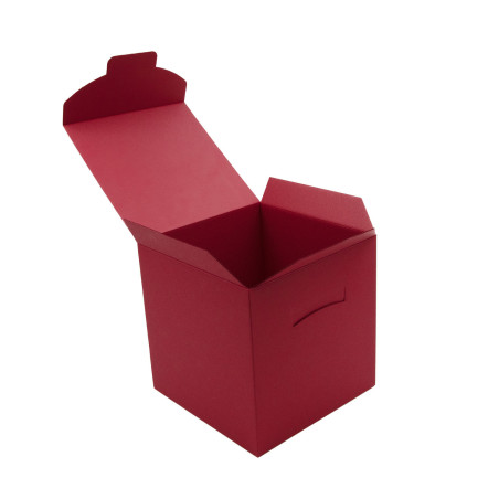 Cherry Red Large Cube-shaped Box