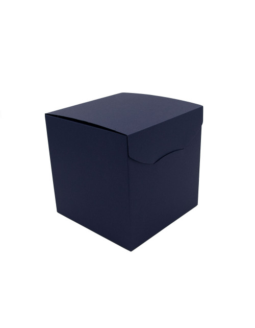 Didelė mėlyna kūbo formos dėžė  verslo dovanoms
