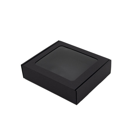 Black Small Gift Box with PVC Window