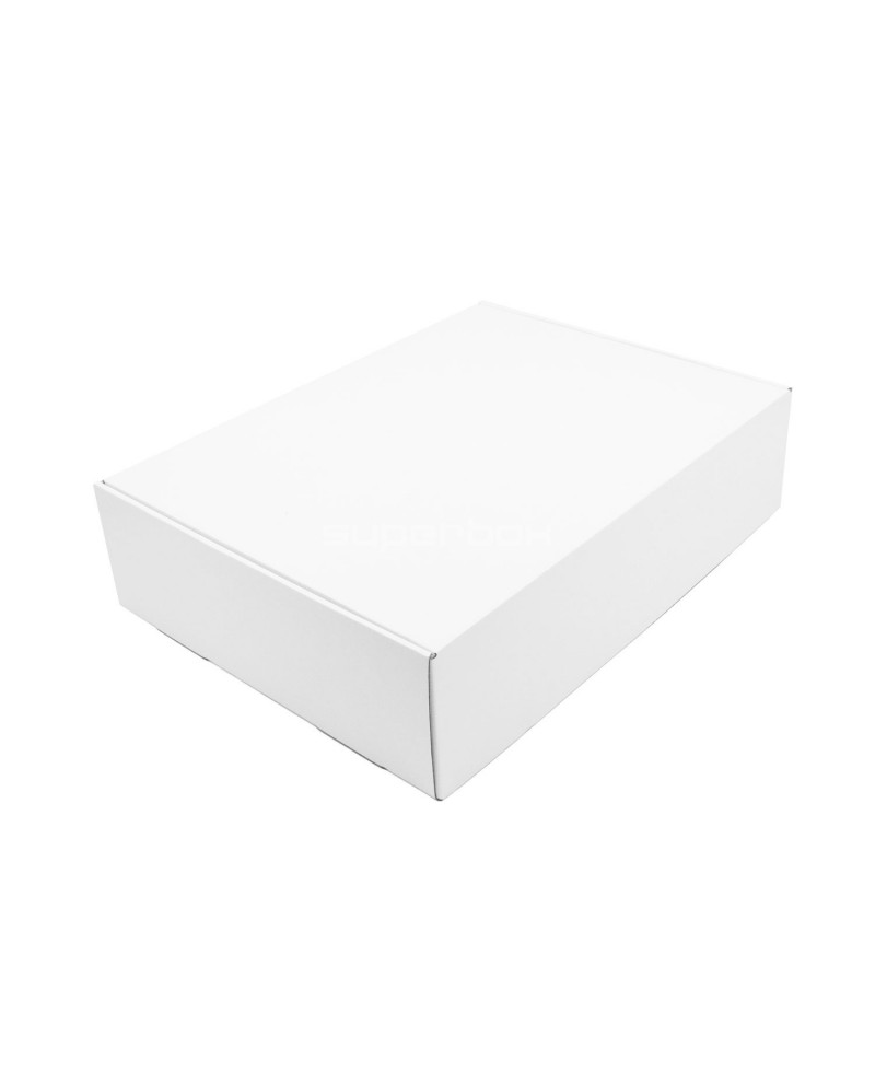 Balta ātri aizverama īpaši liela dāvanu kastīte gultasveļai