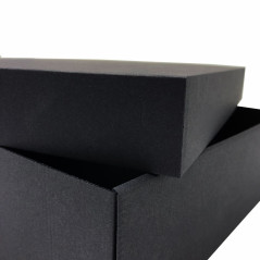 Large Black Square Gift Box, 14 cm Height for Toys