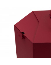 Cherry Red Gift Box for Lithuanian Tree Cake, 280 mm Height