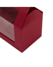 Cherry Red Gift Box for Three Jars