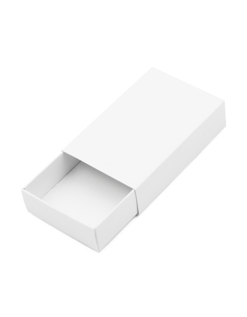 White Matchbox Type Gift Box from Cardboard