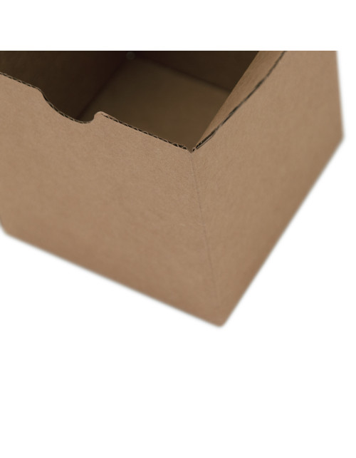 Brūna divdaļīga kvadrātveida kartona dāvanu kaste