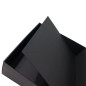 Black Square Gift Box with Window, Height 10 cm