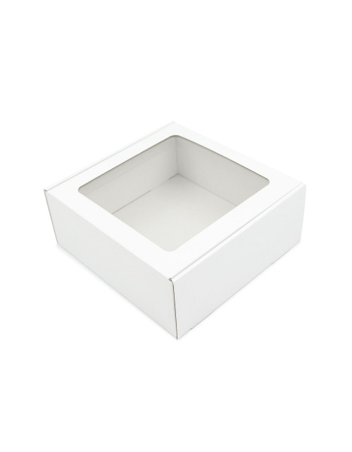Balta liela kvadrātveida dāvanu kaste